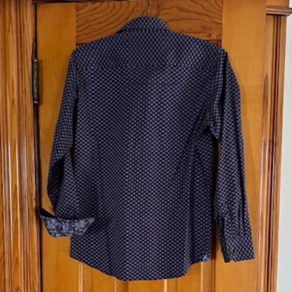 Robert Graham Shirt Flip Cuff Button Up Purple Pattern  Youth Large 14-16 - Picture 3 of 11